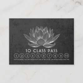 Cartão De Fidelidade Lotus de Compromisso de Lealdade de Classe do Yoga