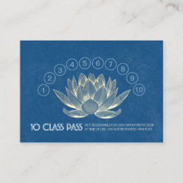 Cartão De Fidelidade Lotus de Compromisso de Lealdade de Classe do Yoga