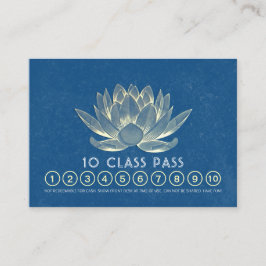 Cartão De Fidelidade Lotus de Compromisso de Lealdade de Classe do Yoga