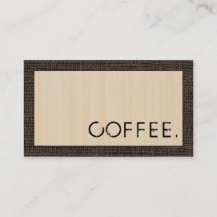 Cartão De Fidelidade Loyalties Café Punch Wood Parece Moderno Burlap