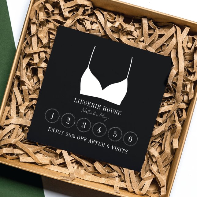 Cartão De Fidelidade Loyalty Card Business Lingerie Boutique (Criador carregado)
