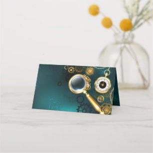 Cartão De Fidelidade Lupa no estilo Steampunk