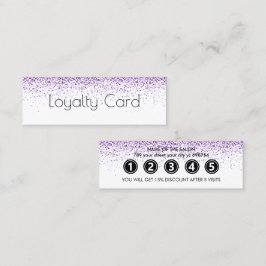 Cartão De Fidelidade Luxo pingava salão roxo