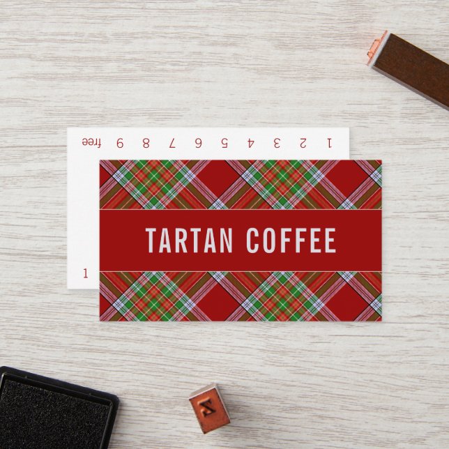 Cartão de Fidelidade MacBain Tartan (Frente/Verso In Situ)