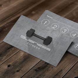Cartão De Fidelidade Malhação Formador Dumbbell Metal Loyalty Punch