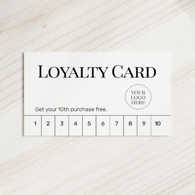 Cartão De Fidelidade Minimal Classic Business Flat Loyalty Card (Criador carregado)