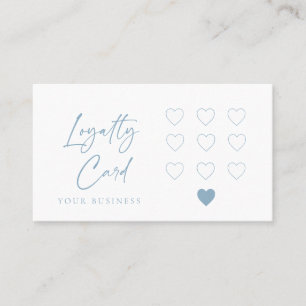 Cartão De Fidelidade Modern business heart 10 item Loyalty card
