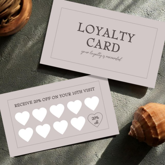 Cartão De Fidelidade Modern Small Business Customer Stamp Reward (Modern Small Business Customer Stamp Reward Loyalty Card, Loyalty Card Stemp, Discount Card)