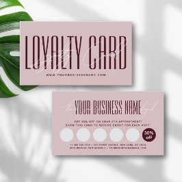 Cartão De Fidelidade Modern typography script reward 