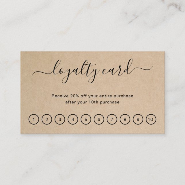 Cartão De Fidelidade Negócios Russos Modernos e Elegantes Simples (Frente)