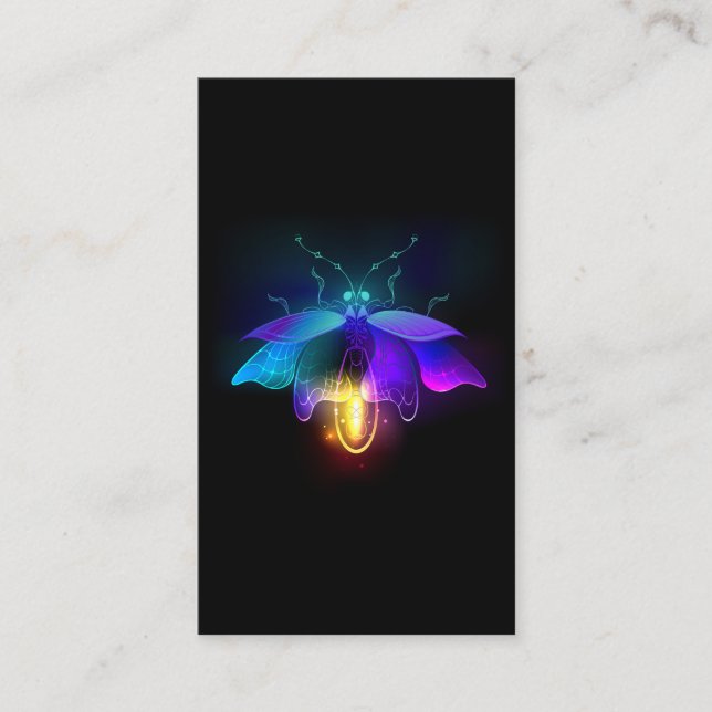 Cartão De Fidelidade Neon Firefly a preto (Frente)