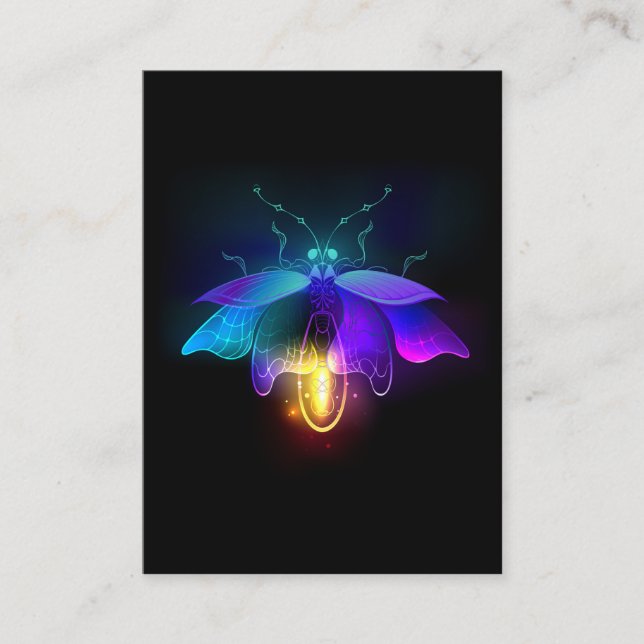 Cartão De Fidelidade Neon Firefly a preto (Frente)