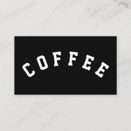 Cartão De Fidelidade O café simples do texto curvou a estrela mundial