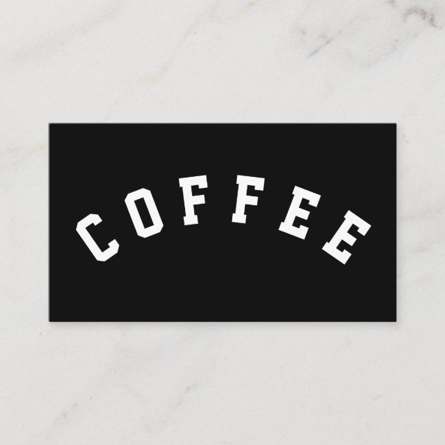 Cartão De Fidelidade O café simples do texto curvou a estrela mundial (Frente)