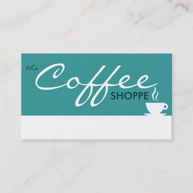 Cartão De Fidelidade o programa COFFEE (personalizável a cores) (Frente)