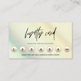 Cartão De Fidelidade *~* Ombre Pastel Obrigado Recompensa o LOGO QR.