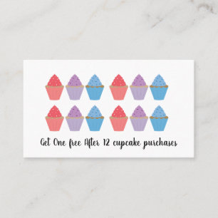 Cartão De Fidelidade Padaria de Cupcakes