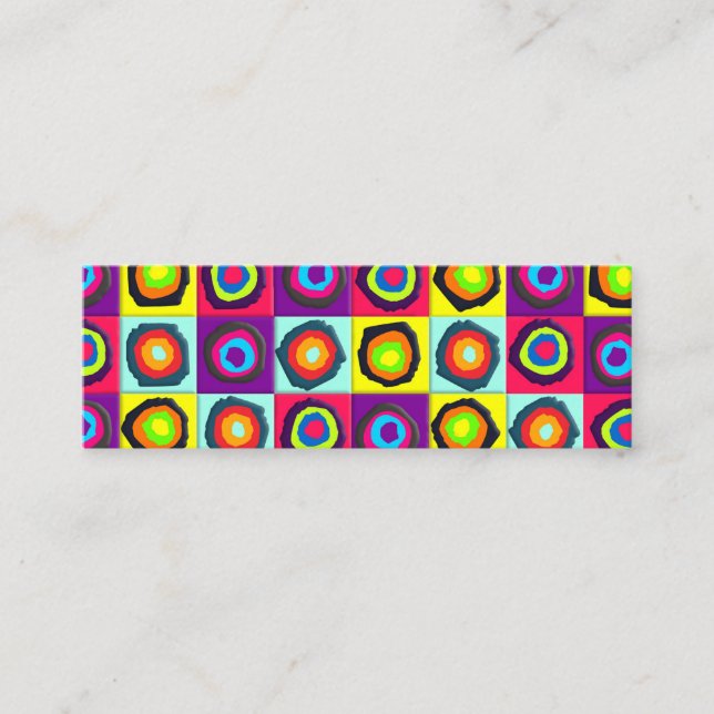 Cartão De Fidelidade padrão dos círculos (Frente)