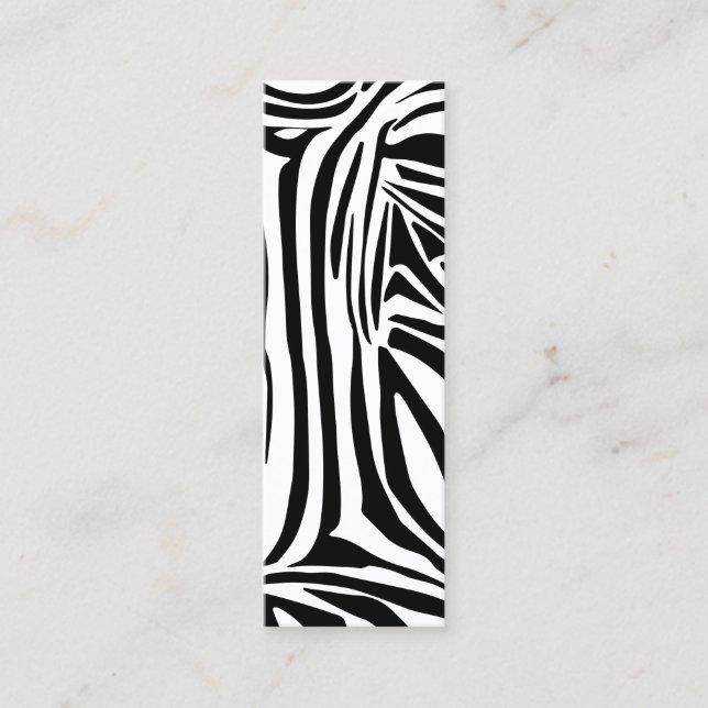 Cartão De Fidelidade Padrão zebra (Frente)