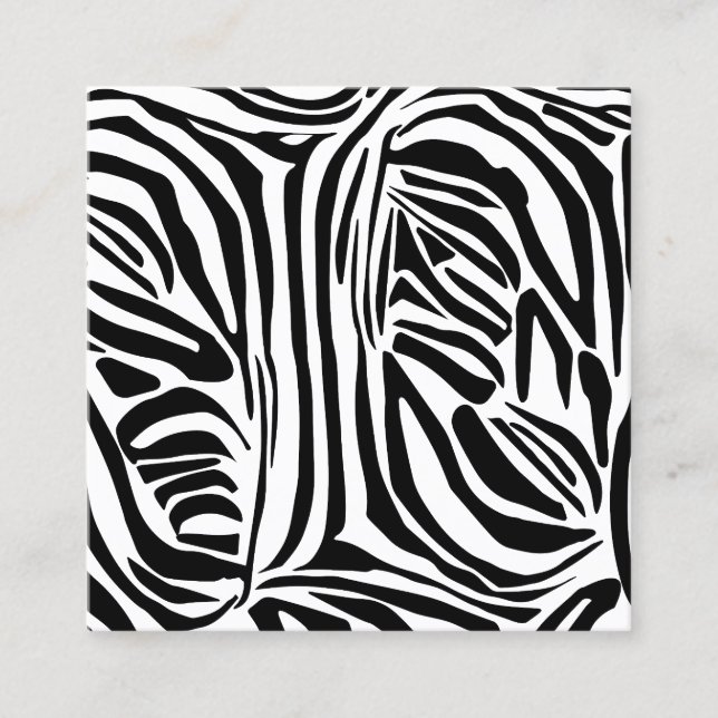 Cartão De Fidelidade Padrão zebra (Frente)