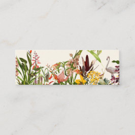 Cartão De Fidelidade Paisagem botânica tropical.