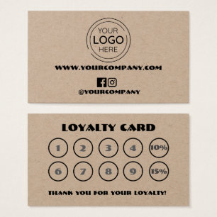 Cartão de fidelidade para chic personalizado do lo