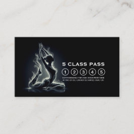 Cartão De Fidelidade Passagem de classe instrutora do Rei Pigeon Yoga,