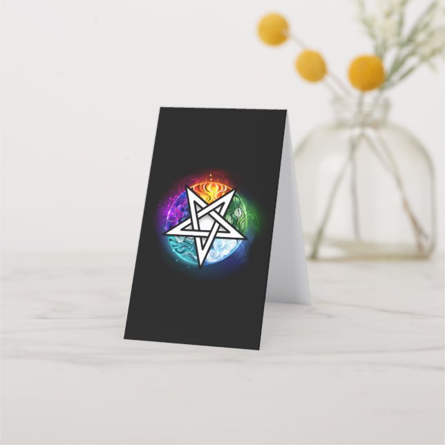 Cartão De Fidelidade Pentagrama do Wiccan (Verso)