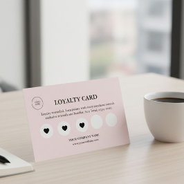 Cartão De Fidelidade Pequenos Negócios Femininos Rosa Elegantes Recompe