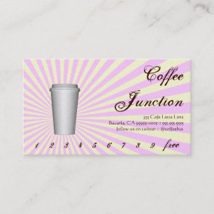 Cartão De Fidelidade Perfurador da bebida do café/cartão da lealdade