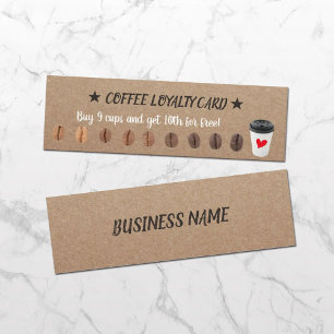 Cartão De Fidelidade Perfurador da lealdade do café de Kraft