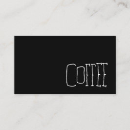 Cartão De Fidelidade Perfurador escuro ocidental simples do café da