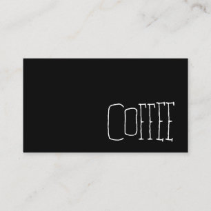 Cartão De Fidelidade Perfurador escuro ocidental simples do café da