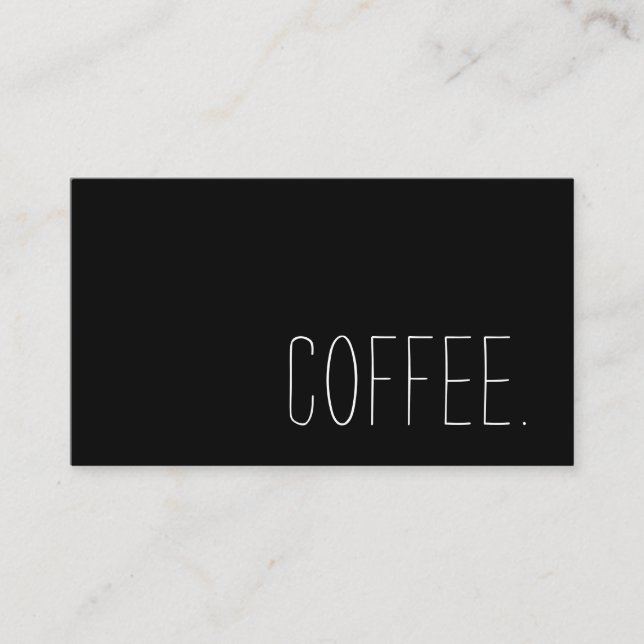 Cartão De Fidelidade Perfurador simples da lealdade da cafetaria (Frente)