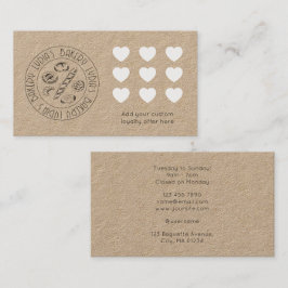 Cartão de Fidelidade Personalizado para Padaria Kr