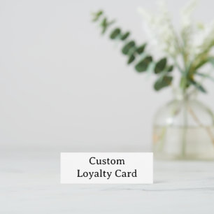 Cartão De Fidelidade personalizar simples personalizado 3.0" x 1.0"