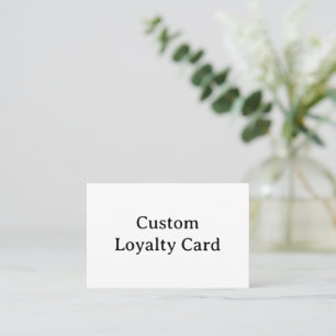 Cartão De Fidelidade personalizar simples personalizado 3.346" x 2.165"