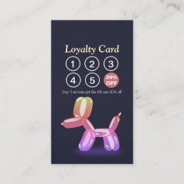 Cartão De Fidelidade Pet Care Sentando Banho e Alinhando Punch Lealdade