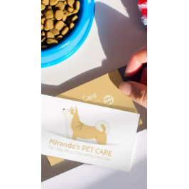 Cartão De Fidelidade Pet Care Sentando Banho e Alinhando Punch Lealdade