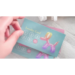 Cartão De Fidelidade Pet Care Sentando Banho e Alinhando Punch Lealdade