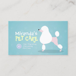 Cartão De Fidelidade Pet Care Sentando Banho e Alinhando Punch Lealdade