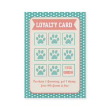Pet Groomer Loyalty Card - Personalizável