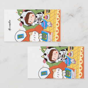 Cartão De Fidelidade Picnic do clube de livros ilustrado com o nome