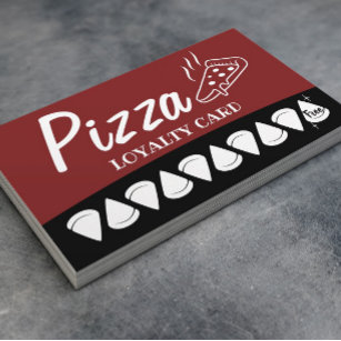 Cartão De Fidelidade Pizza Pasta Restaurante de Lealdade