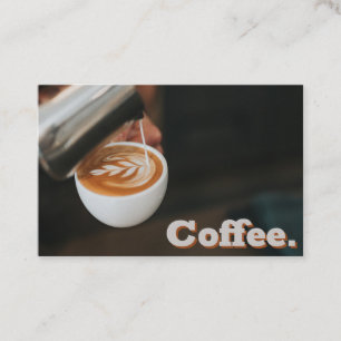 Cartão De Fidelidade Placa de Merda de Arte do Café Simples de Lealdad