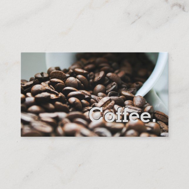 Cartão De Fidelidade Placa de Merda Simples de Café de Lealdade e Café  (Frente)