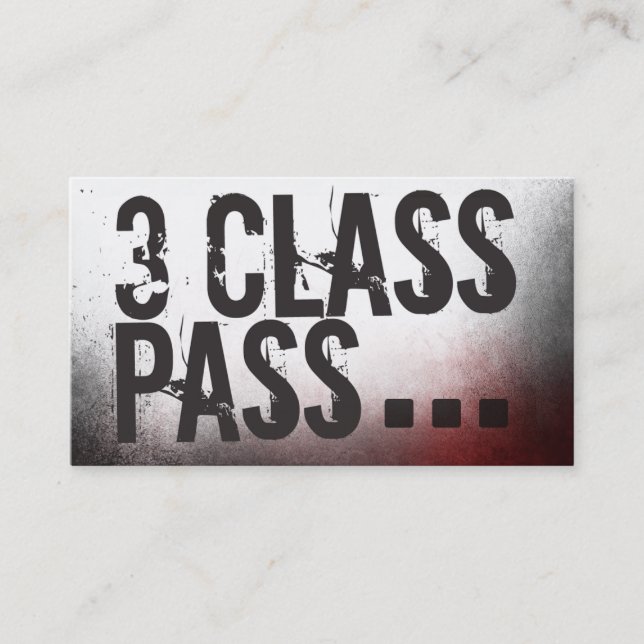 Cartão De Fidelidade Placa de passagem classe malhação 3 da classe Cart (Frente)