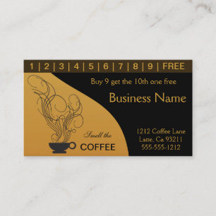Cartão De Fidelidade Placa de Perfuração de Compro de Café