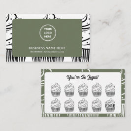 Cartão De Fidelidade Ponto de Recompensa do Compro Café Cupcakes de Sag