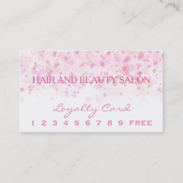 Cartão De Fidelidade Pontos coloridos elegantes da tinta dos confetes